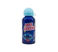 Stor S.L. Gourde aluminium STITCH PALMS 400 ml Bec verseur Bouchon de sécurité Bleu