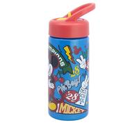 Stor Bouteille d'eau de Sport Mickey avec Paille et poignée intégrée, 410 ML