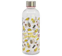 STOR Bouteille d'Eau Réutilisable Les Simpson 850ml Plastique Sans BPA avec Bouchon à Vis Métallique Anti-Fuite pour École Sport Travail