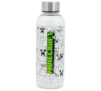 STOR Bouteille d'Eau Réutilisable Minecraft 850ml Plastique Sans BPA avec Bouchon à Vis Métallique Anti-Fuite pour École Sport Travail