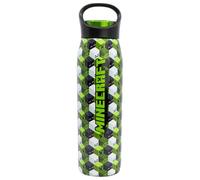 STOR Bouteille Minecraft en Acier Inoxydable 665ml avec Bouchon Étanche et Anse de Transport pour Usage Quotidien