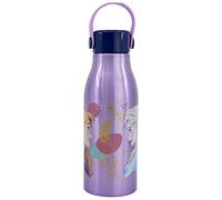 Stor Bouteille originale Disney Frozen en aluminium pour enfants, 760 ML, durable, avec poignée en silicone et couvercle avec crochet.