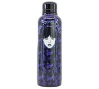 Stor Mercredi Gourde isotherme en acier inoxydable noir et violet - 515 ml