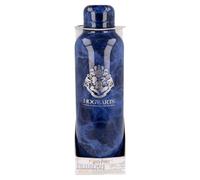 Stor - Bouteille réutilisable et transportable 515 ml - Acier inoxydable - Motif Poudlard - Bleu
