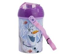 Stor Bouteille RÉUTILISABLE Robot Pop UP avec CANNUCE, Corra Y CIERRE DE 450 ML | Frozen Autum Leaves