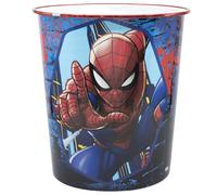 STOR Corbeille à Papier en Plastique Spider-Man 9923ml - Poubelle Décorative pour Chambre d'Enfant, Design Léger et Résistant pour Garçons et Filles