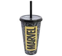 Stor Gobelet Cafe a Emporter avec Couvercle et Paille Avengers 790ml - Polypropylene Reutilisable - Grand Tumbler Voyage