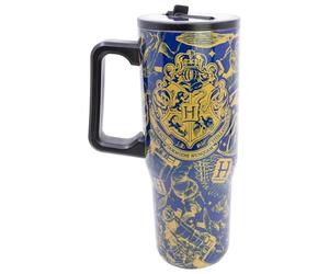 STOR Gobelet en Acier Inoxydable Harry Potter 920ml avec Anse, Couvercle et Bec Anti-Fuite Réutilisable