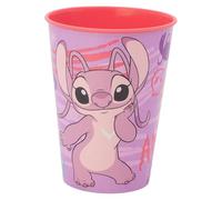 STOR Gobelet Enfant Stitch 260ml en Plastique - Réutilisable, Incassable, Sans BPA - Verre Idéal pour Enfants à la Maison et à l'École