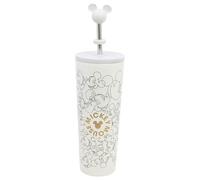 STOR Gobelet Isotherme Mickey Mouse avec Paille 770ml - Tumbler Acier Inoxydable Réutilisable avec Couvercle pour Boissons Chaudes et Froides