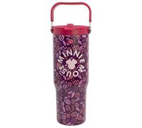 STOR Gobelet Isotherme Minnie Mouse 860ml Acier Inoxydable avec Anse - Tasse de Voyage Réutilisable pour Café et Boissons Chaudes et Froides
