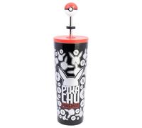 STOR Gobelet Isotherme Pokémon avec Paille 770ml - Tumbler Acier Inoxydable Réutilisable avec Couvercle pour Boissons Chaudes et Froides