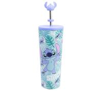 STOR Gobelet Isotherme Stitch avec Paille 770ml - Tumbler Acier Inoxydable Réutilisable avec Couvercle pour Boissons Chaudes et Froides
