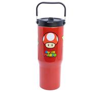 STOR Gobelet Isotherme Super Mario Bros 860ml Acier Inoxydable avec Anse - Tasse de Voyage Réutilisable pour Café et Boissons Chaudes et Froides