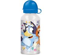 Stor Gourde Aluminium Enfant Bluey 400ml - Bouteille Réutilisable avec Bec Verseur de Sécurité et Bouchon Anti-Fuite - Légère et Résistante pour Enfants