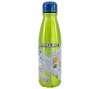 STOR Gourde Aluminium Enfant Minecraft 600ml - Réutilisable avec Embout Sécurisé et Bouchon Anti-Fuite pour École Sport Enfants