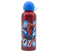 Stor Gourde Aluminium Enfant Spider-Man 530ml - avec Embout et Bouchon Sécurité Anti-Fuite - Idéale École Sport Sorties