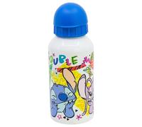 Stor Gourde Aluminium Enfant Stitch 400ml - Bouteille Réutilisable avec Bec Verseur de Sécurité et Bouchon Anti-Fuite - Légère et Résistante pour Enfants