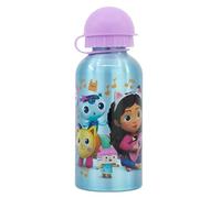 Stor Gourde aluminium GABBY'S DOLLHOUSE – Réutilisable, embout de sécurité, anti-fuite, 400 ml