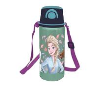 Stor S.L. Bouteille réutilisable pop-up aluminium 730 ml avec bandoulière Frozen Snowy Tale