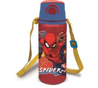 BOUTEILLE RÉUTILISABLE POP UP EN ALUMINIUM AVEC BANDOULIÈRE 730 ML | SPIDERMAN MOVING TARGET