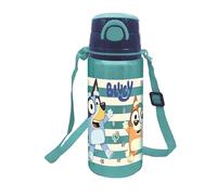 Stor S.L. Bouteille réutilisable Pop-up aluminium avec bandoulière 730 ml Bluey