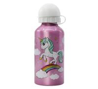 Stor Gourde en aluminium pour enfants - Gourde réutilisable - 400 ml - Licornes et arc-en-ciel