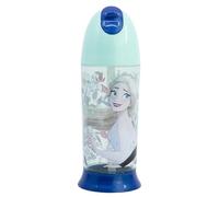 STOR Gourde Enfant La Reine Des Neiges 280ml avec Paille en Silicone - Bouteille d'Eau Réutilisable en Plastique sans BPA pour Garçons et Filles