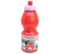 Stor Gourde Enfant Réutilisable Hello Kitty 400ml en Plastique avec Bouchon Anti-Fuite et Bande Antidérapante Sans BPA pour Enfants