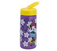 Stor Gourde Sport Minnie Mouse avec Paille et Poignée 410ml - Bouteille Enfant Réutilisable Sans BPA pour École Sport et Sorties