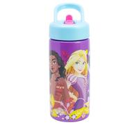 STOR Gourde Sport Princesses Disney avec Paille et Poignée 410ml - Bouteille Enfant Réutilisable Sans BPA pour École Sport et Sorties