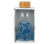 Stor - Harry Potter - Petite bouteille en verre réutilisable et transportable 620 ml - Couvercle en bambou - Motif Poudlard