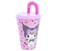 Stor Kuromi Gobelet réutilisable avec couvercle et paille 430 ml