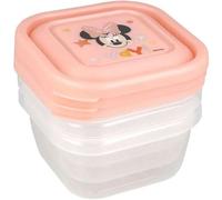 Stor Lot 3 Boîtes Alimentaires Plastique Disney Minnie Pour Petits Enfants, Idéales Transporter Nourriture Partout