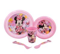 STOR Lot de 2 Pailles en Acier Inoxydable Minnie Mouse avec Detail 3D - Reutilisables et Ecologiques pour Boissons Froides et Chaudes