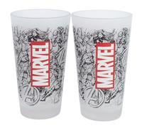 Stor Marvel Lot de 2 verres à eau en verre 490 ml