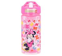 Stor Minnie Mouse Bouteille d'eau carrée réutilisable avec Paille intégrée 510 ML