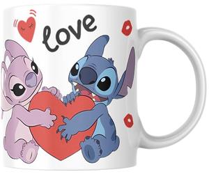 Stor Mug Céramique Stitch et Angel 330 ml - Cadeau anniversaire noel pour fille ou Garçon - Anniversaire noel - Personnalisable