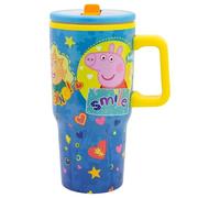 Stor Mug Cool Easy Peppa Pig 640 ml double paroi avec anse, couvercle et bec anti-goutte - Gobel pour boissons fraîches, idée cadeau pour les fans de Peppa Pig