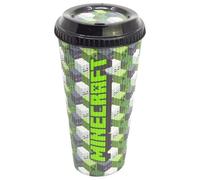 STOR Mug de Voyage Minecraft 790ml - Gobelet Reutilisable avec Couvercle Etanche, Polypropylene sans BPA, Ideal Boissons Chaudes et Froides