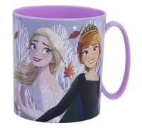 Stor Mug enfant La Reine des Neiges Autumn Leaves en plastique 390 ml - Tasse réutilisable pour le petit-déjeuner des enfants, idée cadeau, compatible micro-ondes