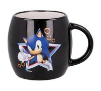 Stor Mug Globe en Céramique Sonic Le Hérisson 380ml - Grand Mug Petit-Déjeuner avec Design Original - Compatible Micro-Ondes et Lave-Vaisselle