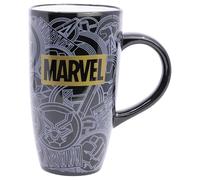 STOR Mug Latte en Céramique Avengers 695ml - Grand Mug à Café avec Designs Originaux - Compatible Lave-Vaisselle et Micro-Ondes - Produit Officiel
