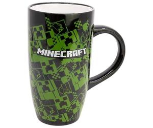 STOR Mug Latte en Céramique Minecraft 695ml - Grand Mug à Café avec Designs Originaux - Compatible Lave-Vaisselle et Micro-Ondes - Produit Officiel
