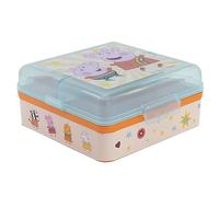 Stor Peppa Pig Boîte à déjeuner carrée pour Enfant avec 3 Compartiments