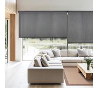 STOR PLANET Screen Pro Solar Store enrouleur translucide, store thermique isolant, stores de cuisine jusqu'à 240 cm de large graphite 120 x 180 cm
