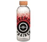 STOR - Pokemon - Bouteille Large - En Verre avec manchon Silicone - Réutilisable - 1030 ml