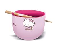 Stor S.L. Sanrio Bol à ramen avec baguettes Hello Kitty Japon, Rose