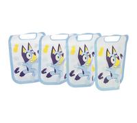 STOR Set de 4 Sacs Alimentaires avec Fermeture Zip Bluey 425ml - Sacs Plastique pour Goûter Déjeuner École Enfants