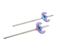 Stor SET DE DEUX PAILLETES 3D ACIER INOXYDABLE STITCH ALOHA
